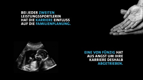 Familienplanung bei Sportlerinnen: Bei jeder zweiten hat die Karriere Einfluss auf die Familienplanung - Eine von fünfzig hat aus Angst um ihre Karriere deshalb abgetrieben. 