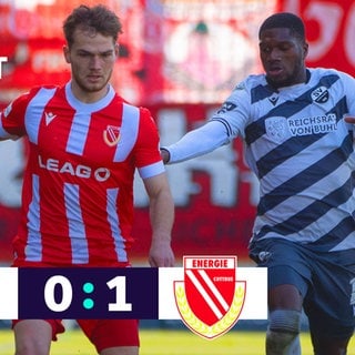 Spielszene SV Sandhausen gegen Energie Cottbus