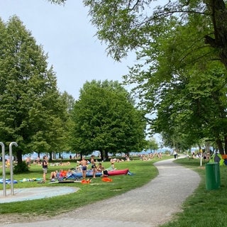 Das Freibad "Hörnle" in Konstanz ist das größte Strandbad am Bodensee. Viele Strandbäder starten am Wochenende in die Badesaison. 