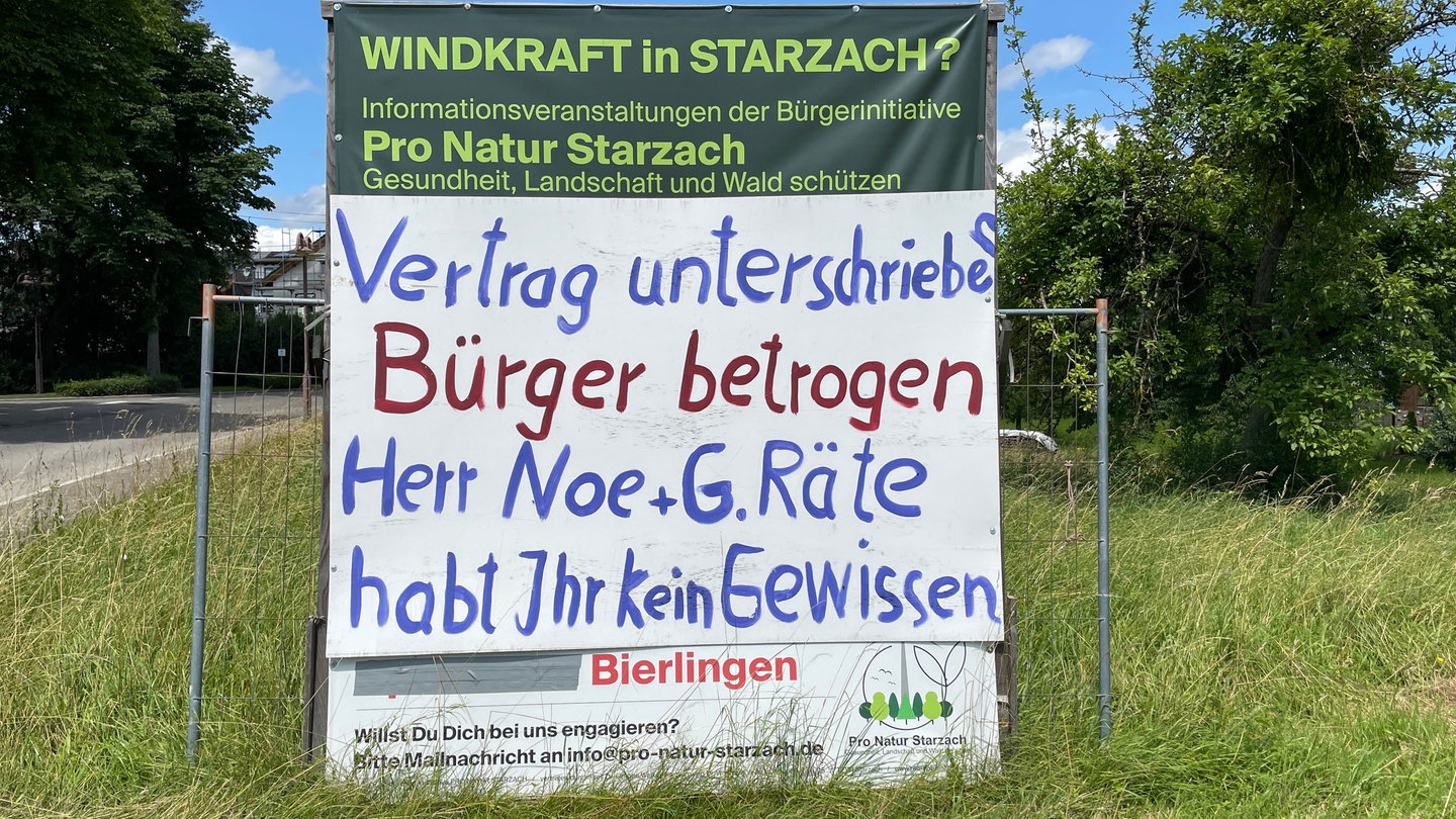 Mit diesem Plakat hat die Bürgerinitiative 
