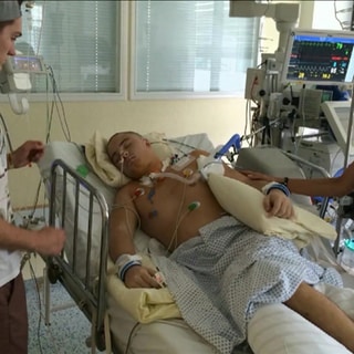 Verletzter im Krankenhaus