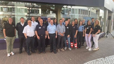 Die Teilnehmerinnen und Teilnehmer des Workshops zusammen mit dem SWR-Team.