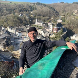 Der Kletterlehrer Volker Krump hatte die Idee für den neuen Klettersteig in Neuerburg. 