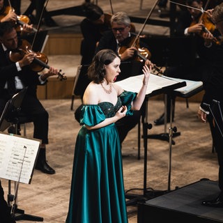 Mira Alkhovik beim ARD-Musikwettbewerb 2024 auf der Bühne
