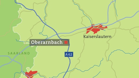 Karte von Oberarnbach (Foto: SWR) Karte von Oberarnbach