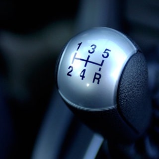 Schalthebel eines Autos